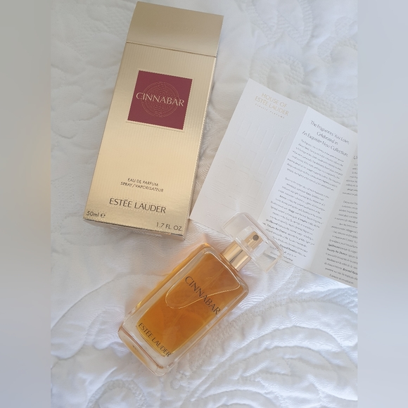 Estee Lauder Cinnabar perfume 50ml, in box - sprayed twice (not suited) RRP $104 - Picture 5 of 9